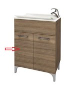 Ferramenta1.com | R anta sx per lavatoio legno 60x50 cm rovere fumo 4299 - PZ 1
