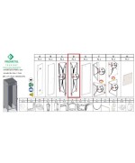 Ferramenta1.com | R fianco dx x armadio sporco/pulito 1 anta 50x50xh179 cm kit - PZ 1