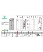 Ferramenta1.com | R particolare (ox4 )xarmadio spogliatoio a 2 posti in kit c/serratura - CF 1