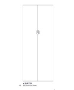 Ferramenta1.com | R part q fondo x scarpiera 5 ribalte 65x15x164 bianco 1307 - PZ 1
