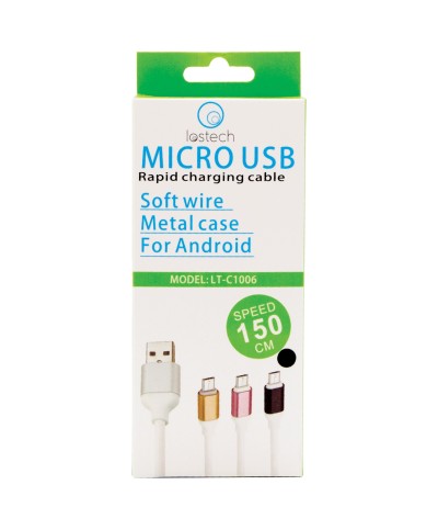 Ferramenta1.com | Cavo micro usb carica rapida soft wire 150 cm - PZ 1