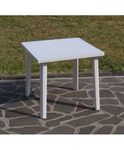 Ferramenta1.com | Tavolo resina art.59  cm. 80x80 bianco - PZ 1