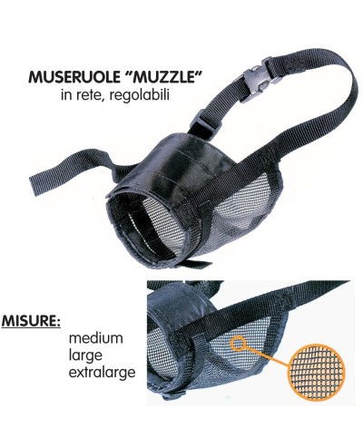 Ferramenta1.com | Museruola per cani muzzle in rete taglia  m - PZ 1