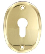 Ferramenta1.com | Bocchetta profilo europeo f0232 c/fori oro lucid - PZ 2