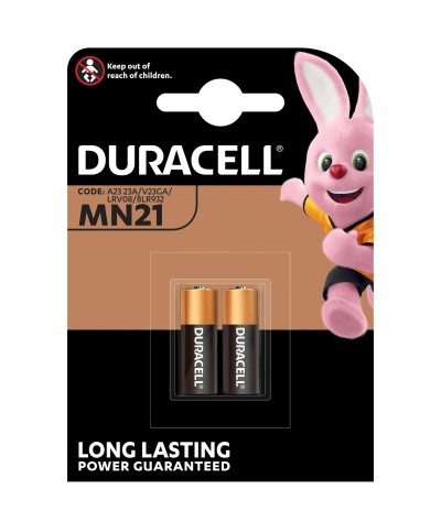 Ferramenta1.com | Duracell batt alcalina 12v 2 pz mn21 - BL 10