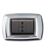 Ferramenta1.com | Placca life living plast cromo 3p - PZ 10