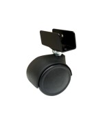 Ferramenta1.com | Bl ruota gemellare poliprop c/piastra u/16 40 2 pz - BL 4