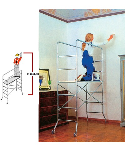 Ferramenta1.com | Trabattello acciaio zinc super trio 65x169xh218 cm - PZ 1