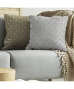 Ferramenta1.com | Cuscino tulipano cm.57x57 pois tortora 1808 - PZ 4
