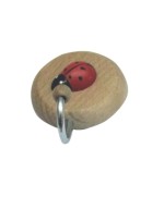 Ferramenta1.com | Bl gancio adesivo in legno coccinella 1 posto 2 pz - BL 1