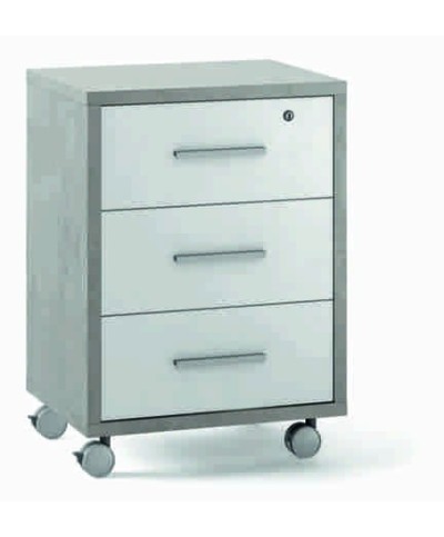 Ferramenta1.com | Ufficio double cassettiera 3c 71x51 cm cemento/ossido - PZ 1
