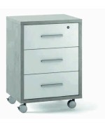 Ferramenta1.com | Ufficio double cassettiera 3c 71x51 cm cemento/ossido - PZ 1