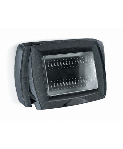 Ferramenta1.com | Placca life box system p/esterno ip55 nero 3p - PZ 1