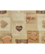 Ferramenta1.com | Passatoia futura h 52 cm cuori beige - ML 20