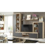 Ferramenta1.com | Kit parete living nobel 263x40x200 nat antrac k016 - PZ 1