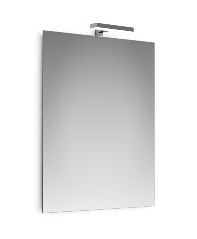 Ferramenta1.com | Specchio a filo  60x80 cm c/lampada led 18 cm - PZ 1