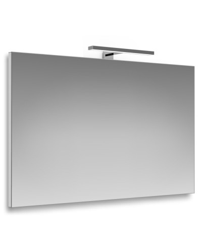 Ferramenta1.com | Specchio con telaio 100x70 cm lampada led 30 cm - PZ 1