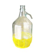 Ferramenta1.com | Damigiana dama vetro con cestino plastica 5 l - PZ 6