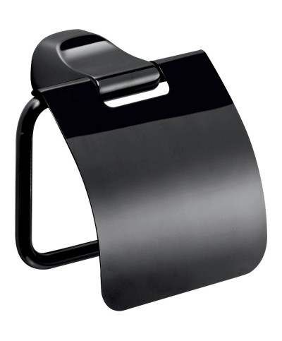 Ferramenta1.com | Gedy st25    stelvio portarotolo c/coperchio nero opaco - PZ 1