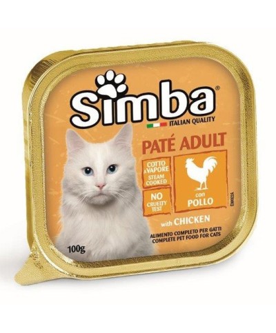 Ferramenta1.com | Cibo gatto monge simba 100 g pate vsc pollo - PZ 32