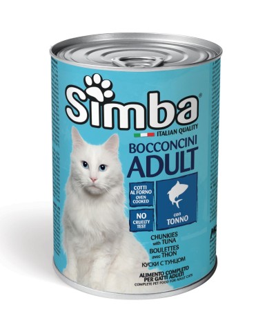 Ferramenta1.com | Cibo gatto monge simba 415 g bocconcini tonno - PZ 24