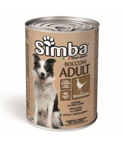 Ferramenta1.com | Cibo cane monge simba  415 g bocconc selvagg - PZ 24