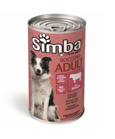 Ferramenta1.com | Cibo cane monge simba 1230 g bocconc vitello - PZ 1