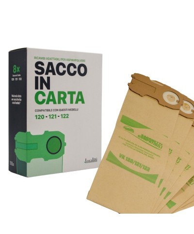 Ferramenta1.com | Ricambio folletto sacco in carta k120/1/2 pz.8 - CF 1