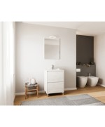 Ferramenta1.com | Mobile bagno lisbona 2c 60 rovere bianco - PZ 1