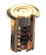 Ferramenta1.com | Sc pozzetto a molla ottone lucido d  8x30 mm - SC 5