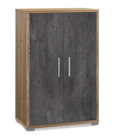 Ferramenta1.com | Ufficio double mobile 2a 110x71 noce st/oss nero - PZ 1