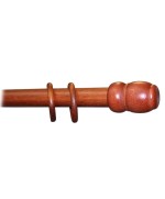 Ferramenta1.com | Bastone legno a tiro d 35 ciliegio 300cm s/supp. - PZ 1