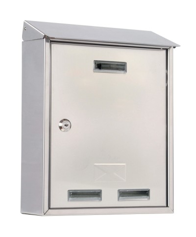 Ferramenta1.com | Cassetta postale c/tetto 3100x inox 25x10x30 cm - PZ 1