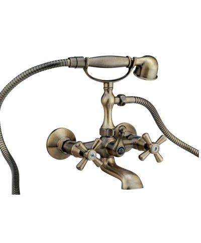 Ferramenta1.com | Serie sofia gruppo vasca croce bronzato - PZ 1