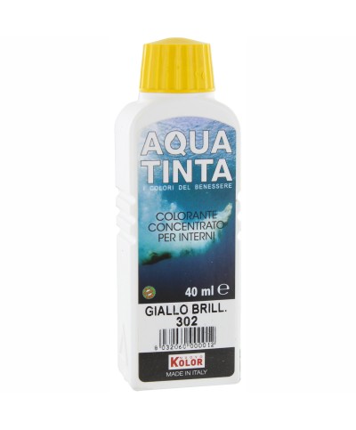 Ferramenta1.com | Aquatinta per interni 40 ml giallo brillante 302 - PZ 10