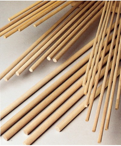 Ferramenta1.com | Spine in legno zigrinato d. 8 x 1000 mm - PZ 50