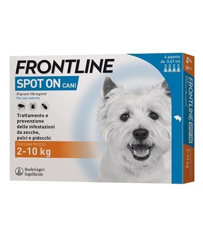 Ferramenta1.com | Frontline spot-on 02-10 kg cani piccoli 3+1 pipette - PZ 1