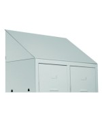 Ferramenta1.com | Tetto inclinato per spogliatoio 2 posti 68,5x34 cm - PZ 1