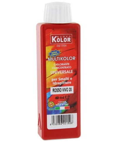 Ferramenta1.com | Colorante universale 40 ml rosso vivo    20r - PZ 12