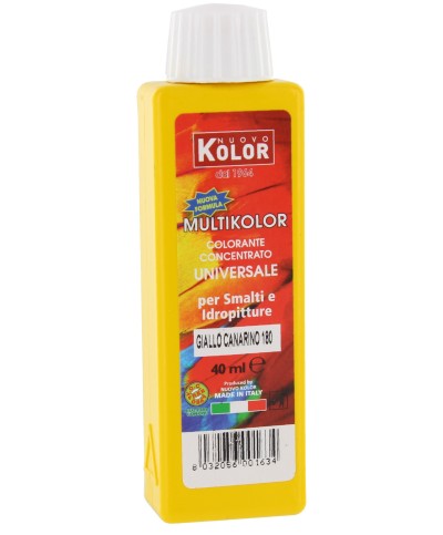 Ferramenta1.com | Colorante universale 40 ml giallo canarino 180r - PZ 12