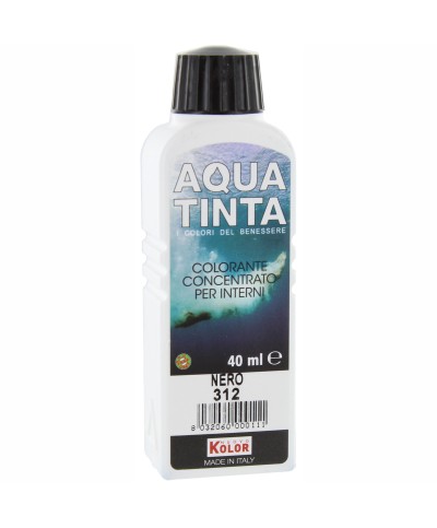 Ferramenta1.com | Aquatinta per interni 40 ml nero 312 - PZ 10
