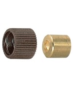 Ferramenta1.com | Reggipiano ottone c/gomma 12 mm marrone** - PZ 250
