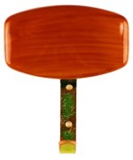 Ferramenta1.com | Appendiabiti in plastica 801 100x125 mm teak** - PZ 25