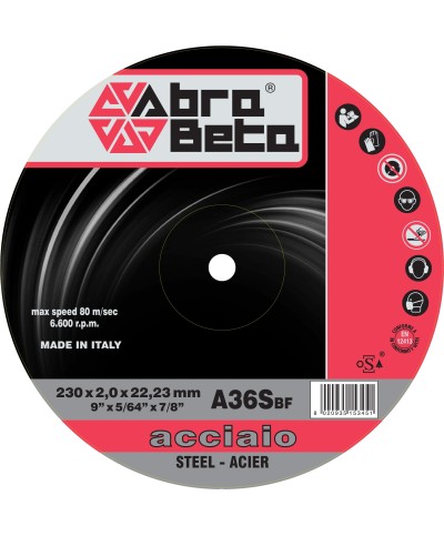 Ferramenta1.com | Abrabeta disco p/ferro d 230x2,0 mm - PZ 25