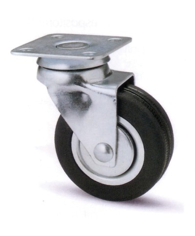 Ferramenta1.com | Ruota mobile d 40 mm doppia corona 160 piastra - PZ 20