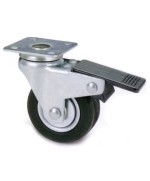 Ferramenta1.com | Ruota mobile d 50 mm 160 bis piastra c/freno - PZ 12