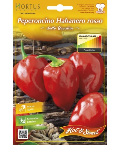 Ferramenta1.com | Semi orto peperoncino habanero rosso - PZ 10