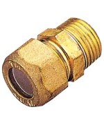 Ferramenta1.com | Pl raccordo ottone dir. bicono m/gas 10x3/8 - PL 1