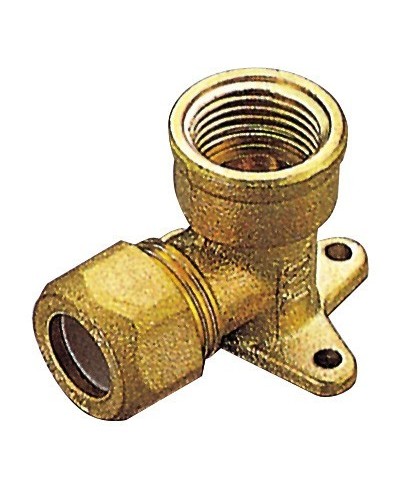 Ferramenta1.com | Pl gomito ottone flang. bicono f/gas 10x1/2 pes - PL 6