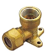 Ferramenta1.com | Pl gomito ottone flang. bicono f/gas 10x1/2 pes - PL 6
